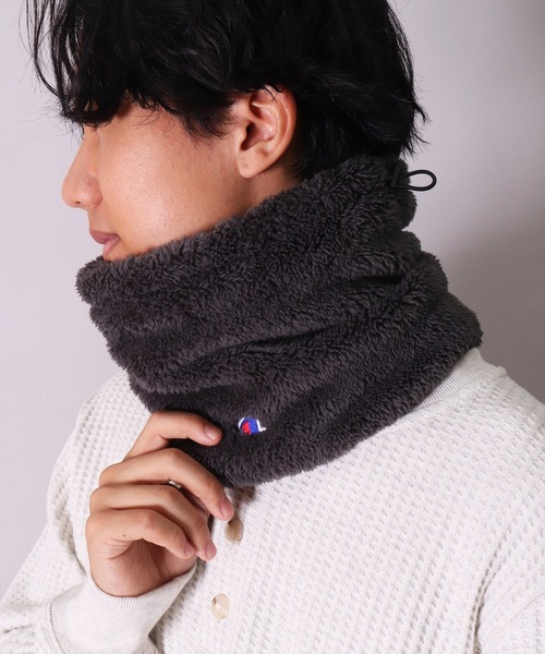 セール】(LF)【Champion】ブランド マーク ボア フリース ネック