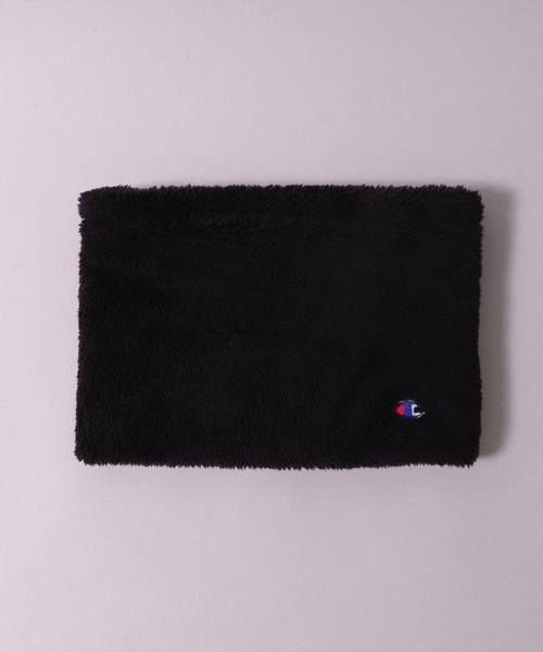 Champion（チャンピオン）の「(LF)【Champion】ブランド マーク ボア フリース ネックウォーマー（ネックウォーマー/スヌード・レディース・ブラック/ネイビー/アイボリー/ベージュ/グレイッシュベージュ/チャコールグレー・ONE SIZE）」の12枚目の写真