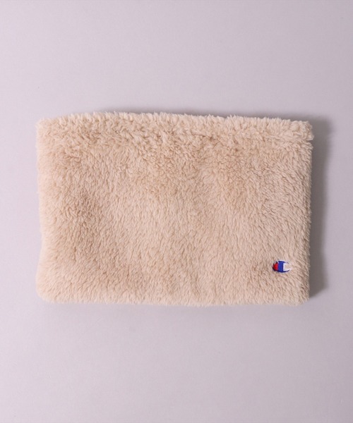 Champion（チャンピオン）の「(LF)【Champion】ブランド マーク ボア フリース ネックウォーマー（ネックウォーマー/スヌード・レディース・ブラック/ネイビー/アイボリー/ベージュ/グレイッシュベージュ/チャコールグレー・ONE SIZE）」の13枚目の写真