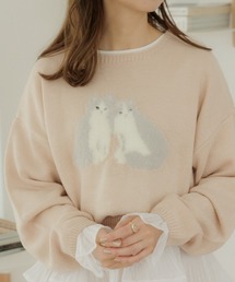 flower | ツインズキトゥンニット(ニット/セーター)