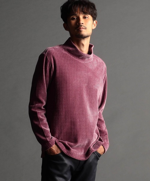 NICOLE CLUB FOR MEN（ニコルクラブフォーメン）の「オフネックプルオーバー（Tシャツ/カットソー・メンズ・オフホワイト/ブラック/グレー/ローズ/モカ・LARGE/MEDIUM/X-LARGE）」の17枚目の写真