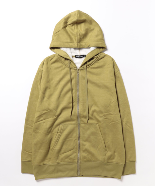 STYLEBLOCK（スタイルブロック）の「INSIDEボアフルZIPパーカー（パーカー・メンズ・ワイン/ミックスグレー/カーキ/ブルー/ブラック/チャコール・M/L/LL）」の13枚目の写真