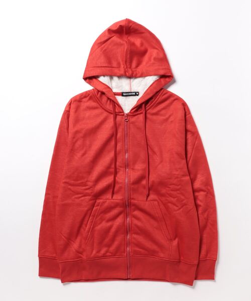 STYLEBLOCK（スタイルブロック）の「INSIDEボアフルZIPパーカー（パーカー・メンズ・ワイン/ミックスグレー/カーキ/ブルー/ブラック/チャコール・M/L/LL）」の11枚目の写真