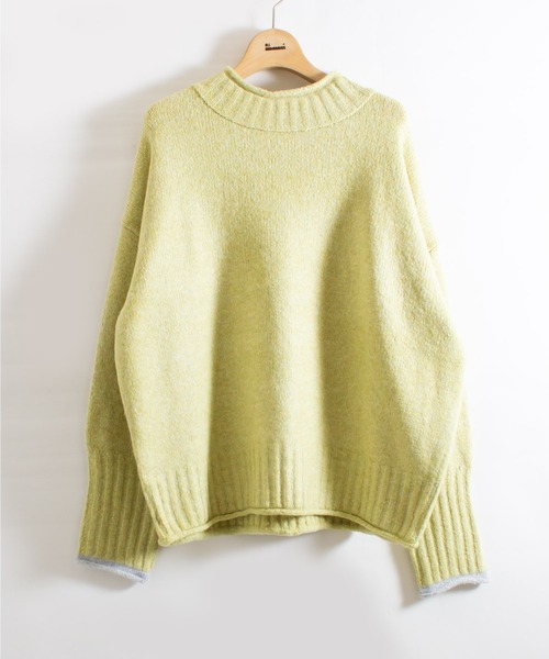 ALL ORDINARIES（オールオーディナリーズ）の「ムースプルオーバー（ニット/セーター・レディース・ベージュ/ブラック/イエロー/グレー・FREE）」の4枚目の写真