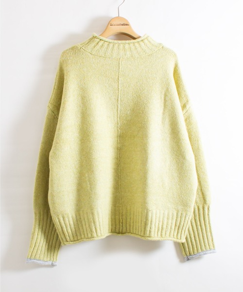 ALL ORDINARIES（オールオーディナリーズ）の「ムースプルオーバー（ニット/セーター・レディース・ベージュ/ブラック/イエロー/グレー・FREE）」の8枚目の写真