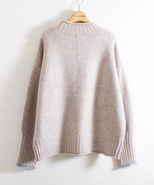 ALL ORDINARIES（オールオーディナリーズ）の「ムースプルオーバー（ニット/セーター・レディース・ベージュ/ブラック/イエロー/グレー・FREE）」の7枚目の写真