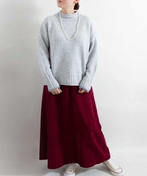 ALL ORDINARIES（オールオーディナリーズ）の「ムースプルオーバー（ニット/セーター・レディース・ベージュ/ブラック/イエロー/グレー・FREE）」の21枚目の写真