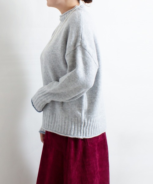 ALL ORDINARIES（オールオーディナリーズ）の「ムースプルオーバー（ニット/セーター・レディース・ベージュ/ブラック/イエロー/グレー・FREE）」の19枚目の写真