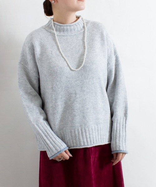 ALL ORDINARIES（オールオーディナリーズ）の「ムースプルオーバー（ニット/セーター・レディース・ベージュ/ブラック/イエロー/グレー・FREE）」の15枚目の写真