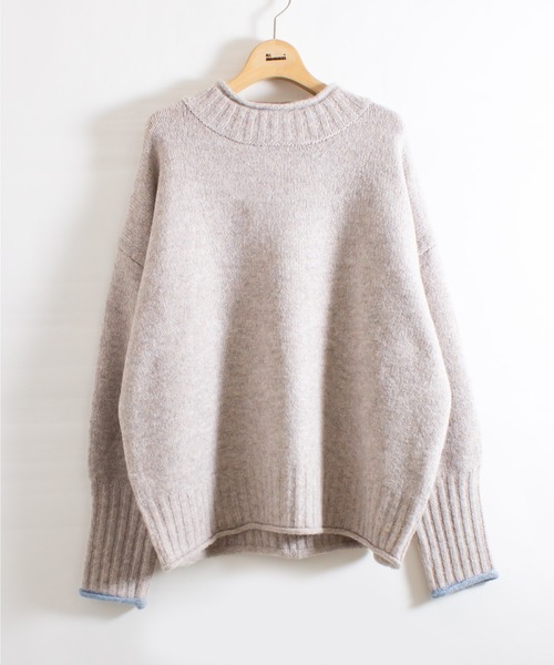 ALL ORDINARIES（オールオーディナリーズ）の「ムースプルオーバー（ニット/セーター・レディース・ベージュ/ブラック/イエロー/グレー・FREE）」の13枚目の写真