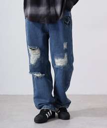 MISHKA ワイドデニムパンツ