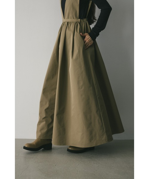STYLEMIXER(スタイルミキサー)の「バックリボンジャンパースカート(スカート・レディース・ベージュ/ブラック・MEDIUM/SMALL)」の21枚目の写真
