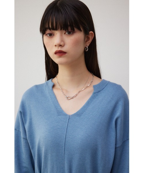 AZUL by moussy（アズールバイマウジー）の「インフィニティモチーフ2連ネックレス（ネックレス・レディース・ゴールド系その他/シルバー・FREE）」の3枚目の写真
