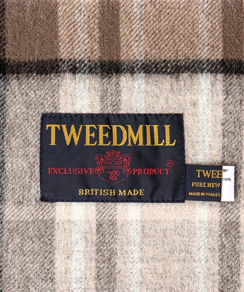 TWEED MILL（ツイードミル）の「【TWEEDMILL/ツイードミル】Lambswool Muffler Check 25（マフラー・メンズ・パープル系その他2/ブラック系その他/ブラック系その他2/イエロー系その他/ブルー系その他7/ベージュ系その他/イエロー系その他2・FREE）」の10枚目の写真