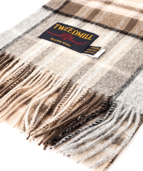 TWEED MILL（ツイードミル）の「【TWEEDMILL/ツイードミル】Lambswool Muffler Check 25（マフラー・メンズ・パープル系その他2/ブラック系その他/ブラック系その他2/イエロー系その他/ブルー系その他7/ベージュ系その他/イエロー系その他2・FREE）」の11枚目の写真