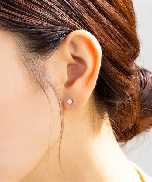 ル 年末のプロモーション プラチナ ピアス（ピアス（両耳用））｜4℃（ヨンドシー）の アクセサリー