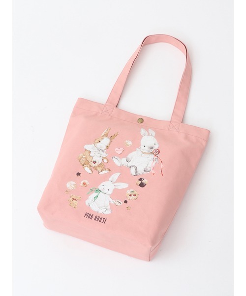 PINK HOUSE（ピンクハウス）の「クッキーラビッツプリントバッグ