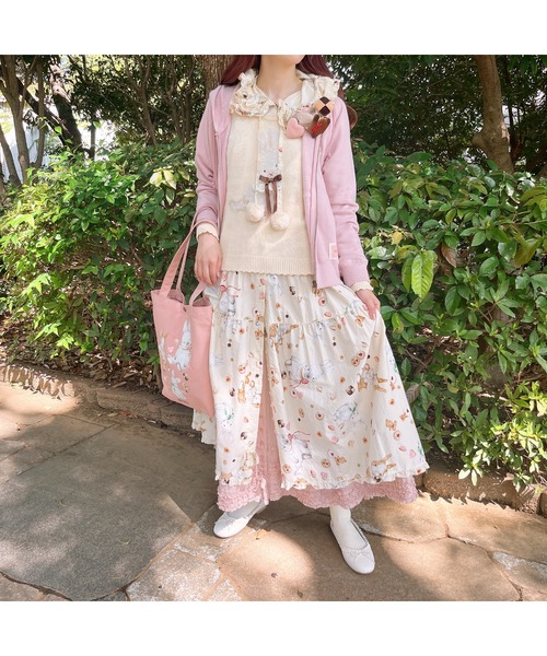 PINK HOUSE（ピンクハウス）の「クッキーラビッツプリントバッグ