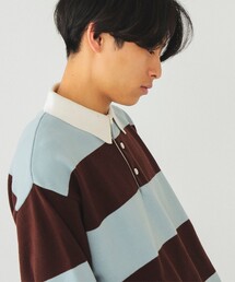 BEAMS | BEAMS / 7ゲージ ボーダー ラガー ニットポロシャツ(ポロシャツ)