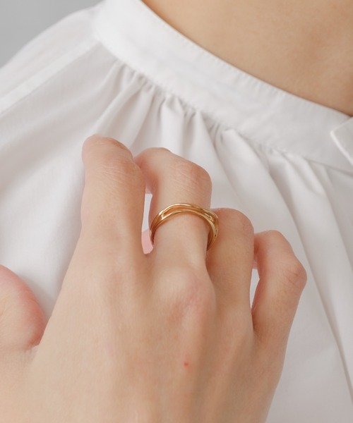 BIRTHDAY BAR（バースデイバー）の「Line Design Ring（リング・レディース・ゴールド・フリー）」の4枚目の写真