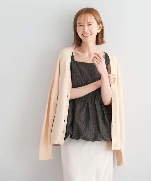 URBAN RESEARCH ROSSO WOMEN（アーバンリサーチ　ロッソ）の「ウエストシェイプカーディガン（カーディガン/ボレロ・レディース・アイボリー/イエロー・FREE）」の13枚目の写真