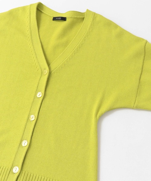 URBAN RESEARCH ROSSO WOMEN（アーバンリサーチ　ロッソ）の「ウエストシェイプカーディガン（カーディガン/ボレロ・レディース・アイボリー/イエロー・FREE）」の20枚目の写真