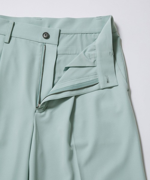 JUNRED（ジュンレッド）の「セットアップ対応 / ドレープダブルクロスマキシフレアパンツ（スラックス・メンズ・ブラック/ミント/グリーン系その他2・L/M/S）」の6枚目の写真