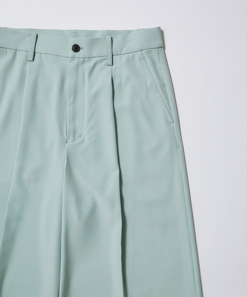 JUNRED（ジュンレッド）の「セットアップ対応 / ドレープダブルクロスマキシフレアパンツ（スラックス・メンズ・ブラック/ミント/グリーン系その他2・L/M/S）」の7枚目の写真
