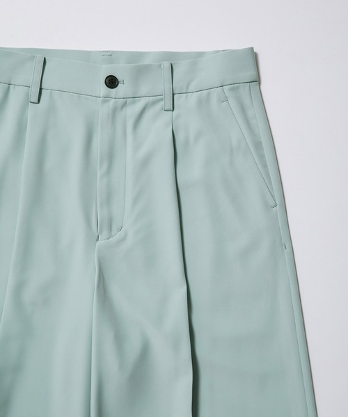 JUNRED（ジュンレッド）の「セットアップ対応 / ドレープダブルクロスマキシフレアパンツ（スラックス・メンズ・ブラック/ミント/グリーン系その他2・L/M/S）」の8枚目の写真