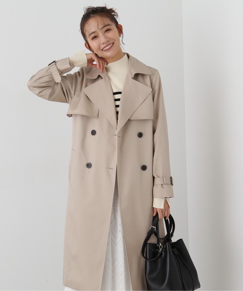N.（N. Natural Beauty Basic）（エヌエヌナチュラルビューティーベーシック）の「【S Size Line】◆ベーシックツイルトレンチコート（トレンチコート・レディース・ベージュ/ライトベージュ・SMALL/MEDIUM）」の10枚目の写真