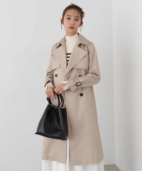 N.（N. Natural Beauty Basic）（エヌエヌナチュラルビューティーベーシック）の「【S Size Line】◆ベーシックツイルトレンチコート（トレンチコート・レディース・ベージュ/ライトベージュ・SMALL/MEDIUM）」の13枚目の写真