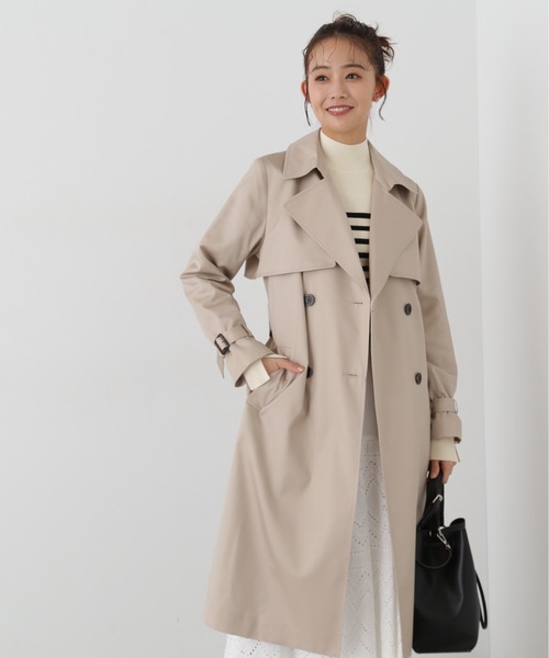 N.（N. Natural Beauty Basic）（エヌエヌナチュラルビューティーベーシック）の「【S Size Line】◆ベーシックツイルトレンチコート（トレンチコート・レディース・ベージュ/ライトベージュ・SMALL/MEDIUM）」の21枚目の写真