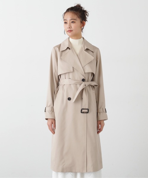 N.（N. Natural Beauty Basic）（エヌエヌナチュラルビューティーベーシック）の「【S Size Line】◆ベーシックツイルトレンチコート（トレンチコート・レディース・ベージュ/ライトベージュ・SMALL/MEDIUM）」の11枚目の写真
