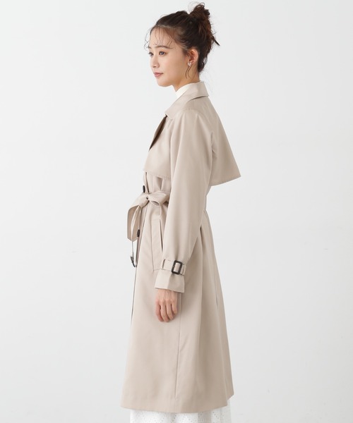 N.（N. Natural Beauty Basic）（エヌエヌナチュラルビューティーベーシック）の「【S Size Line】◆ベーシックツイルトレンチコート（トレンチコート・レディース・ベージュ/ライトベージュ・SMALL/MEDIUM）」の14枚目の写真
