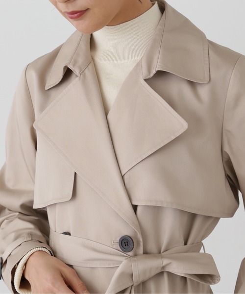 N.（N. Natural Beauty Basic）（エヌエヌナチュラルビューティーベーシック）の「【S Size Line】◆ベーシックツイルトレンチコート（トレンチコート・レディース・ベージュ/ライトベージュ・SMALL/MEDIUM）」の18枚目の写真