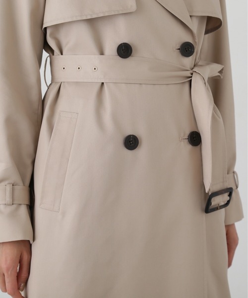 N.（N. Natural Beauty Basic）（エヌエヌナチュラルビューティーベーシック）の「【S Size Line】◆ベーシックツイルトレンチコート（トレンチコート・レディース・ベージュ/ライトベージュ・SMALL/MEDIUM）」の8枚目の写真