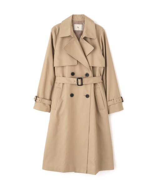 N.（N. Natural Beauty Basic）（エヌエヌナチュラルビューティーベーシック）の「【S Size Line】◆ベーシックツイルトレンチコート（トレンチコート・レディース・ベージュ/ライトベージュ・SMALL/MEDIUM）」の3枚目の写真