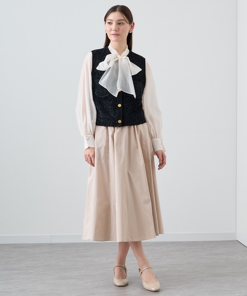 ANAYI（アナイ）の「モールコンビクルーネックジレ（ニット/セーター