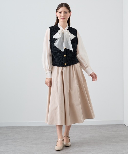 ANAYI（アナイ）の「モールコンビクルーネックジレ（ニット/セーター