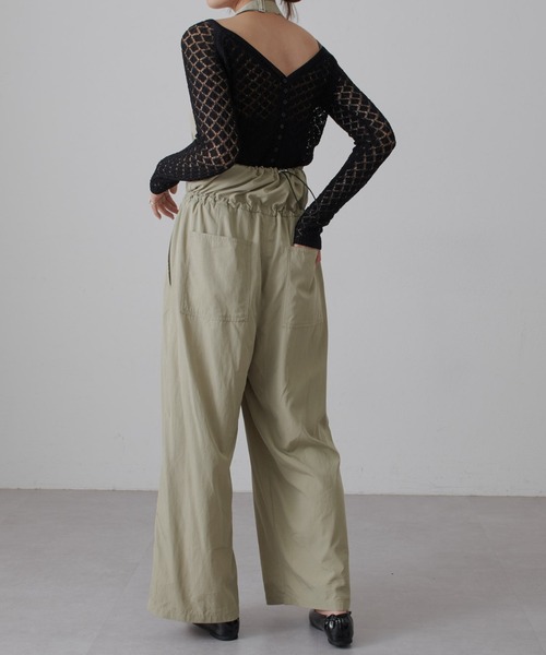 Lui's(ルイス)の「ホルターネックサロペット(その他パンツ・レディース・モスグリーン/ブラック・FREE)」の7枚目の写真