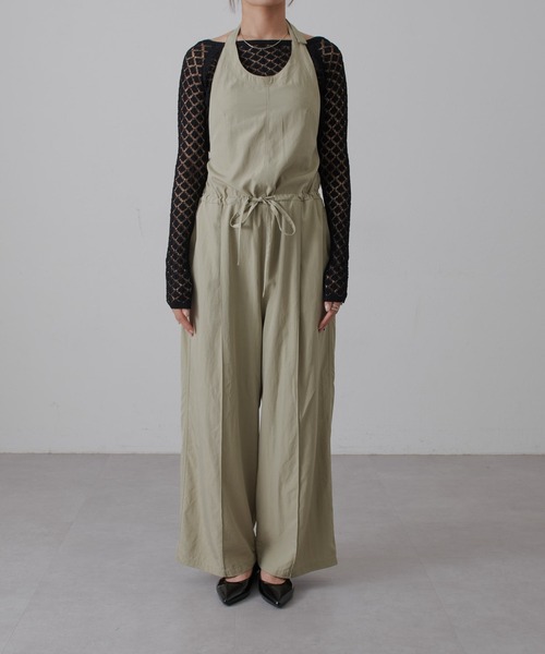 Lui's(ルイス)の「ホルターネックサロペット(その他パンツ・レディース・モスグリーン/ブラック・FREE)」の8枚目の写真