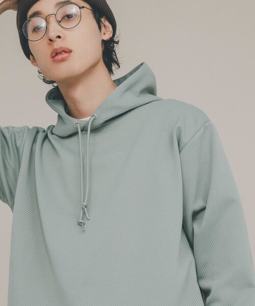 THE SHOP TK （ザ ショップ ティーケー ）の「◆カルゼダンボールプルパーカ（パーカー・メンズ・ライトグレー/ダークグレー/ベビーピンク/グリーン系/ブルー・02/04/03）」の3枚目の写真