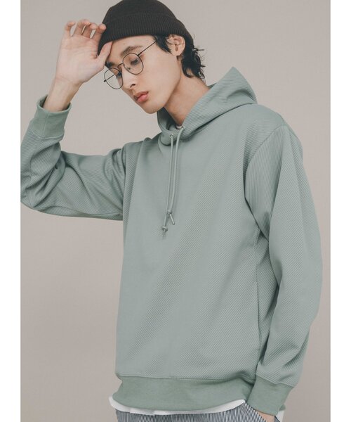 THE SHOP TK （ザ ショップ ティーケー ）の「◆カルゼダンボールプルパーカ（パーカー・メンズ・ライトグレー/ダークグレー/ベビーピンク/グリーン系/ブルー・02/04/03）」の14枚目の写真