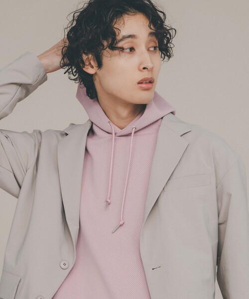 THE SHOP TK （ザ ショップ ティーケー ）の「◆カルゼダンボールプルパーカ（パーカー・メンズ・ライトグレー/ダークグレー/ベビーピンク/グリーン系/ブルー・02/04/03）」の19枚目の写真