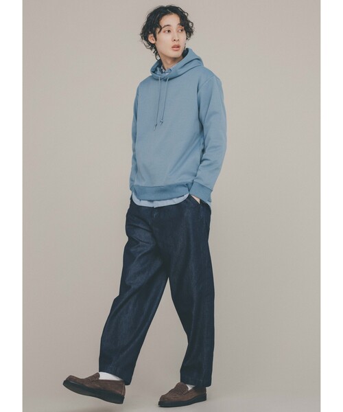 THE SHOP TK （ザ ショップ ティーケー ）の「◆カルゼダンボールプルパーカ（パーカー・メンズ・ライトグレー/ダークグレー/ベビーピンク/グリーン系/ブルー・02/04/03）」の20枚目の写真