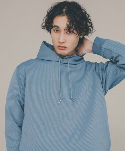 THE SHOP TK （ザ ショップ ティーケー ）の「◆カルゼダンボールプルパーカ（パーカー・メンズ・ライトグレー/ダークグレー/ベビーピンク/グリーン系/ブルー・02/04/03）」の21枚目の写真