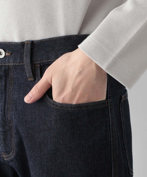 GLOBAL WORK（グローバルワーク）の「GOODデニムレギュラーパンツ/M/975722（デニムパンツ・メンズ・ダークグレー/ブルー/ネイビー・LARGE/MEDIUM/SMALL/X-LARGE）」の8枚目の写真