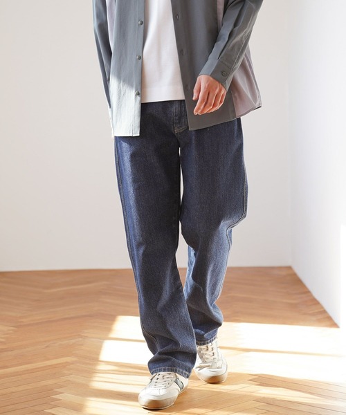 GLOBAL WORK（グローバルワーク）の「GOODデニムレギュラーパンツ/M/975722（デニムパンツ・メンズ・ダークグレー/ブルー/ネイビー・LARGE/MEDIUM/SMALL/X-LARGE）」の21枚目の写真