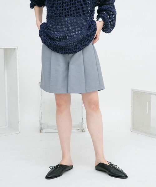 KBF（ケイビーエフ）の「デザインポケットタックショートパンツ（その他パンツ・レディース・ホワイト系その他/ブラック/ブラック系その他/グレー・ONE）」の4枚目の写真