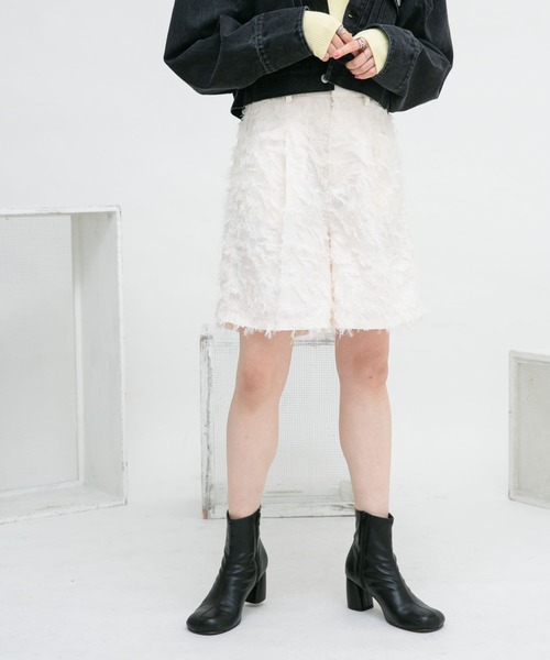 KBF（ケイビーエフ）の「デザインポケットタックショートパンツ（その他パンツ・レディース・ホワイト系その他/ブラック/ブラック系その他/グレー・ONE）」の13枚目の写真